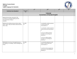 Language Conventions of Standard English