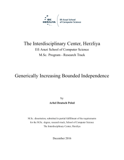 Generically Increasing Bounded Independence