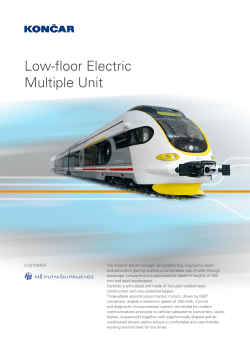 Low-floor Electric Multiple Unit