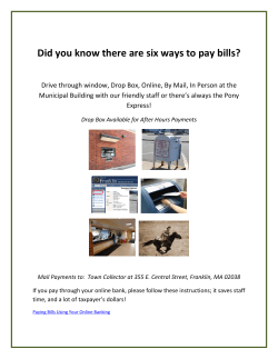 User account | Town of Franklin MA