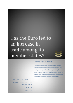Has the Euro led to an increase in trade among its member states.