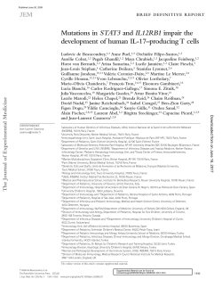 producing T cells - JEM - The Rockefeller University Press