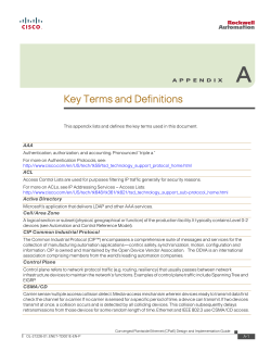Key Terms and Definitions