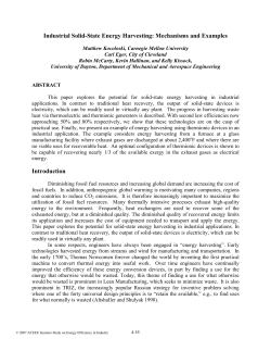 Industrial Solid-State Energy Harvesting: Mechanisms and Examples