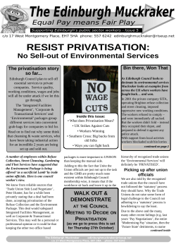 this issue now - The Edinburgh Muckraker