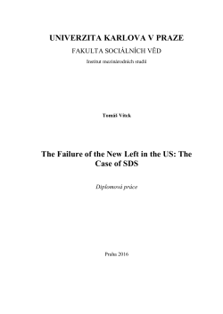 The Failure of the New Left in the US