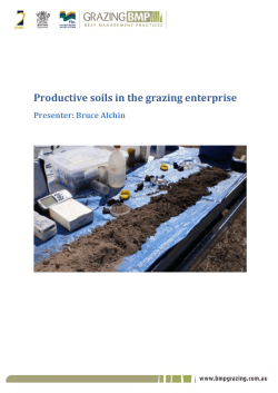 Grazing BMP soil presentation notes