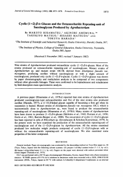 Cyclic ( 1+2)-/bGlucan and the Octasaccharide Repeating
