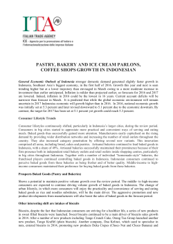 pastry, bakery and ice cream parlons, coffee shops growth in