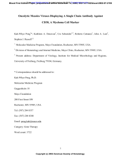 Oncolytic Measles Viruses Displaying A Single Chain Antibody