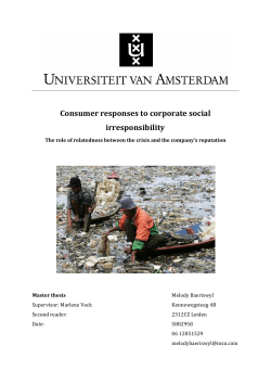 Consumer responses to corporate social irresponsibility - UvA-DARE