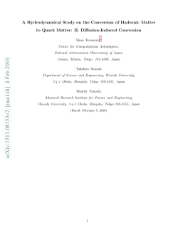A Hydrodynamical Study on the Conversion of Hadronic Matter to
