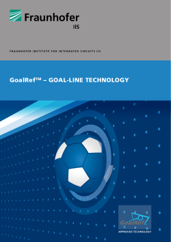 GoalRefTM &ndash; Goal-line TechnoloGy