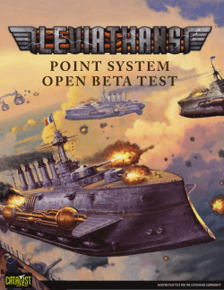 Leviathans: Point System Open Beta Test