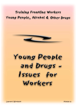 Training Frontline Workers - Young People Alcohol and Other Drugs