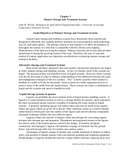 Chapter 3 Manure Storage and Treatment Systems