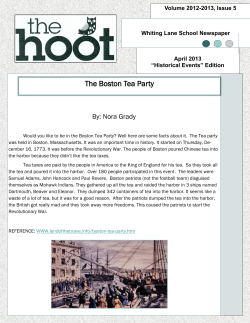 The Boston Tea Party