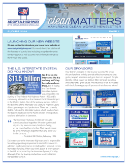 cleanMATTERS - Adopt A Highway