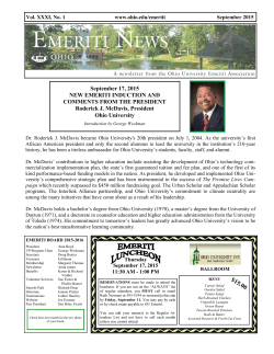 September 2015 - Ohio University