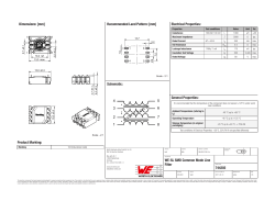 Dimensions: [mm] Product Marking: Recommended Land Pattern