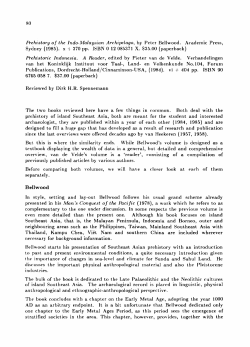 1986: Book review: Prehistory of the Indo