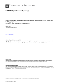 School segregation and math achievement