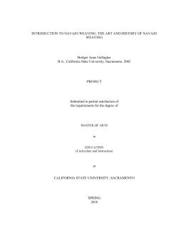 INTRODUCTION TO NAVAJO WEAVING - Sacramento