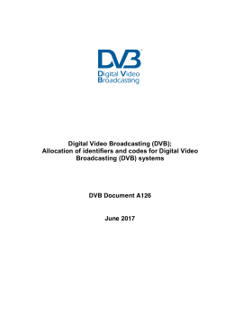 DVB BlueBook A126