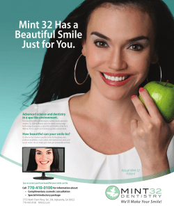 Mint 32 Has a Beautiful Smile Just for You.