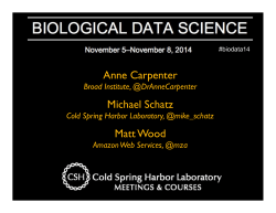 Biological Data Sciences Introduction - Michael Schatz