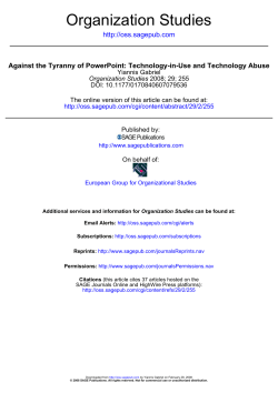 Against the Tyranny of PowerPoint