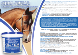 Cell-Vital&trade; is available in pack sizes: 1.4kg and 3.5kg