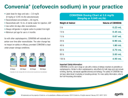 Convenia&reg; (cefovecin sodium) in your practice