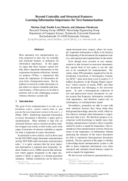 Beyond Centrality and Structural Features