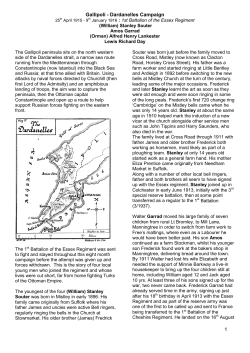 1 Gallipoli - Dardanelles Campaign