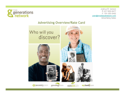 Advertising Overview/Rate Card