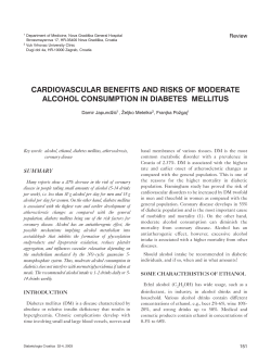 cardiovascular benefits and risks of moderate alcohol consumption