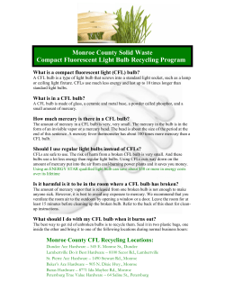 Monroe County CFL Flier - Monroe County, Michigan