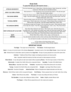 Africa Study Guide