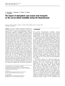 The impact of atmospheric and oceanic heat transports on the sea