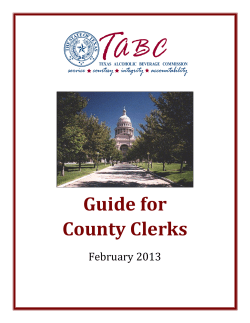 County Clerk Guide
