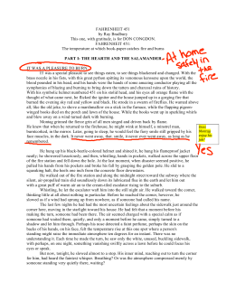 FAHRENHEIT 451 by Ray Bradbury This one, with gratitude, is for