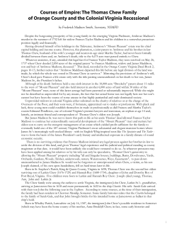 Courses of Empire: The Thomas Chew Family of Orange County