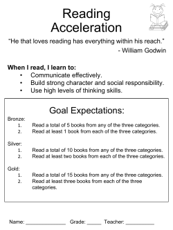 Gold Medal Reading Program