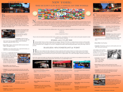 LITTLE iTALY CHINA TOWN THE MULTICULTURAL CAPITAL OF