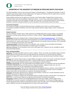 Common Exhibition Proposal Form - UO Portland