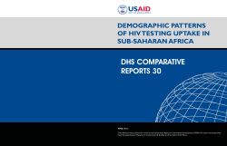 Demographic Patterns of HIV Testing Uptake in Sub