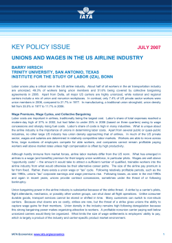 unions and wages in the us airline industry