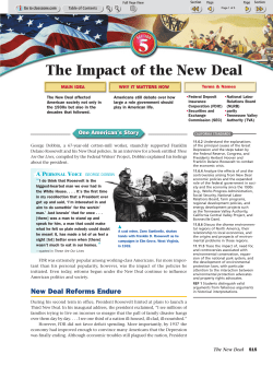 The Impact of the New Deal