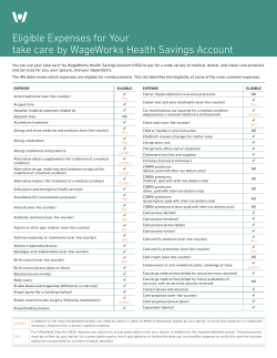 list - take care&reg; by WageWorks